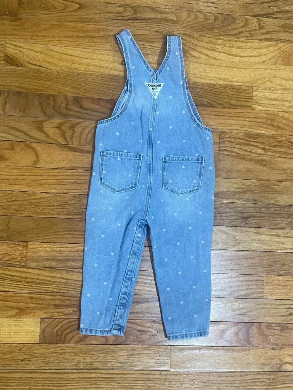 Girls 24 Month Oshkosh B'gosh Heart Denim Overalls